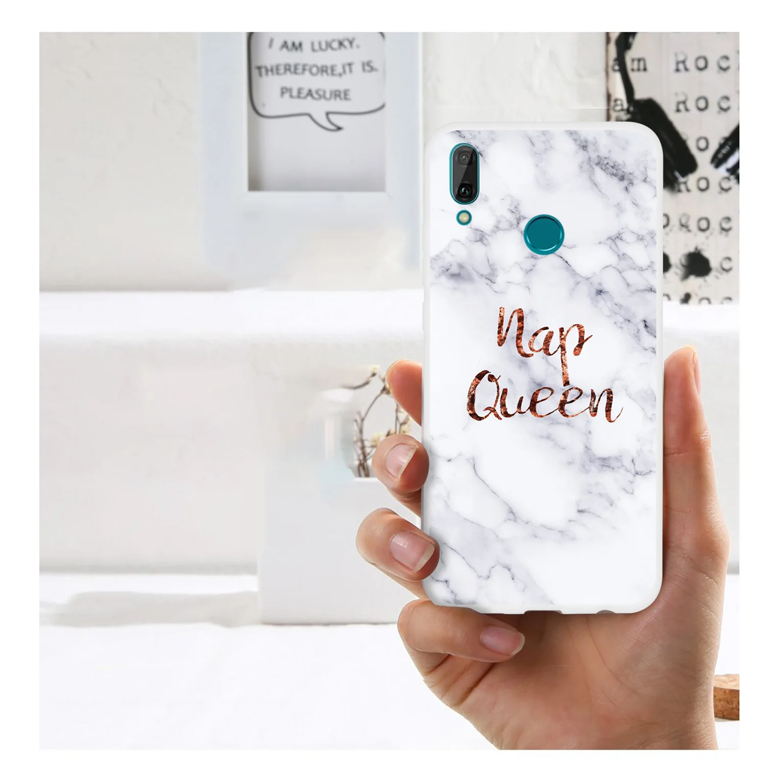 Мраморные прозрачные чехлы для Huawei Y9 Y7 Prime Y6 Pro Y5 Lite Y3 2018 2017 YP Smart Nova 3 4e 3E 3i 2i Plus