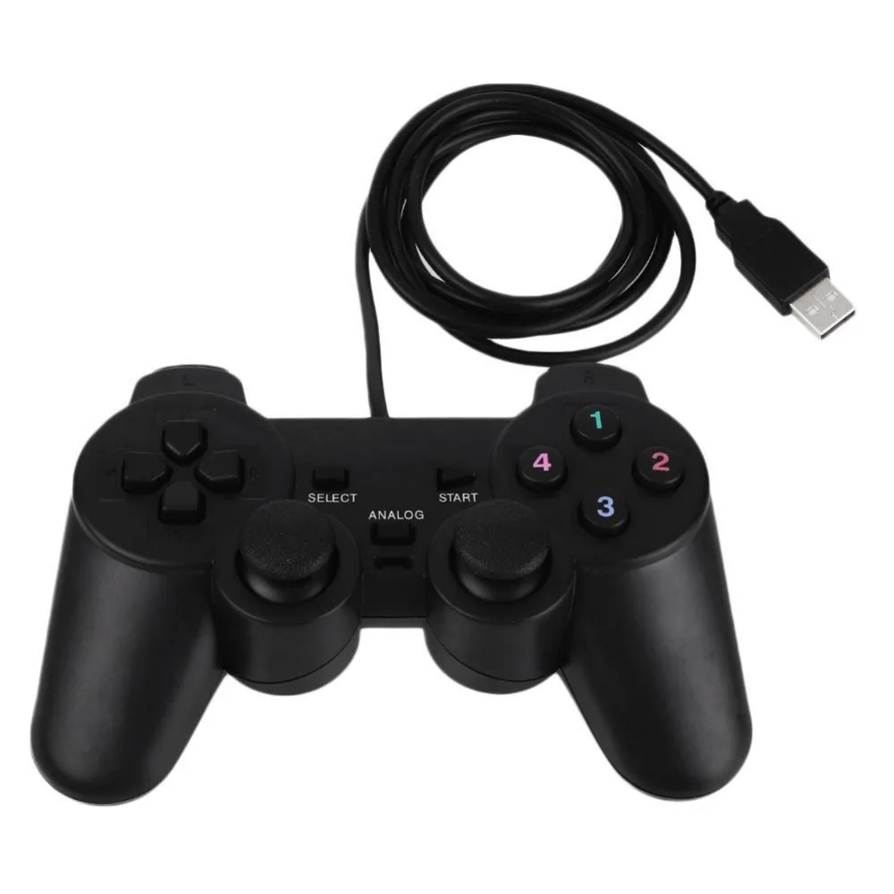 Проводной геймпад Gasky USB игровой контроллер джойстик управление для ПК