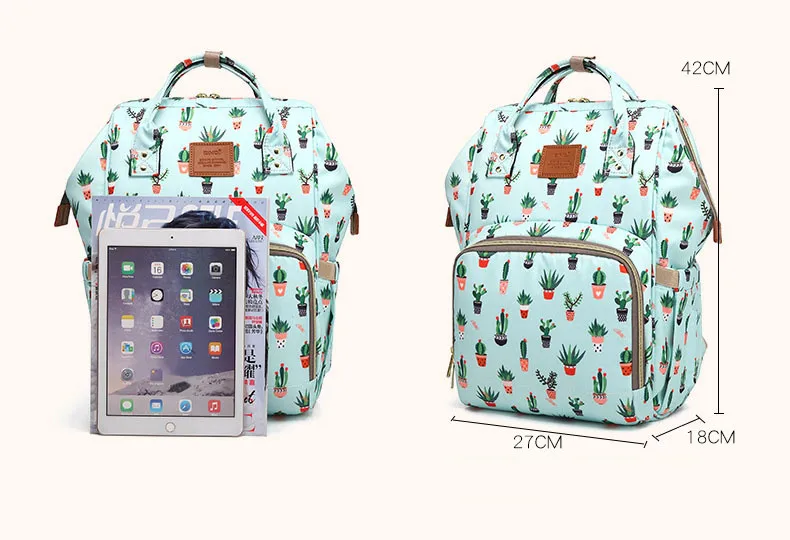 Водонепроницаемый женский рюкзак mom pack наплечный рюкзак с принтом модный рюкзак Mommy big capaci