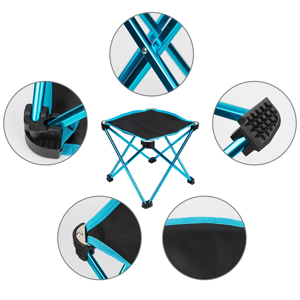 Портативный складной стол для рыбалки кемпинга водонепроницаемый алюминиевый