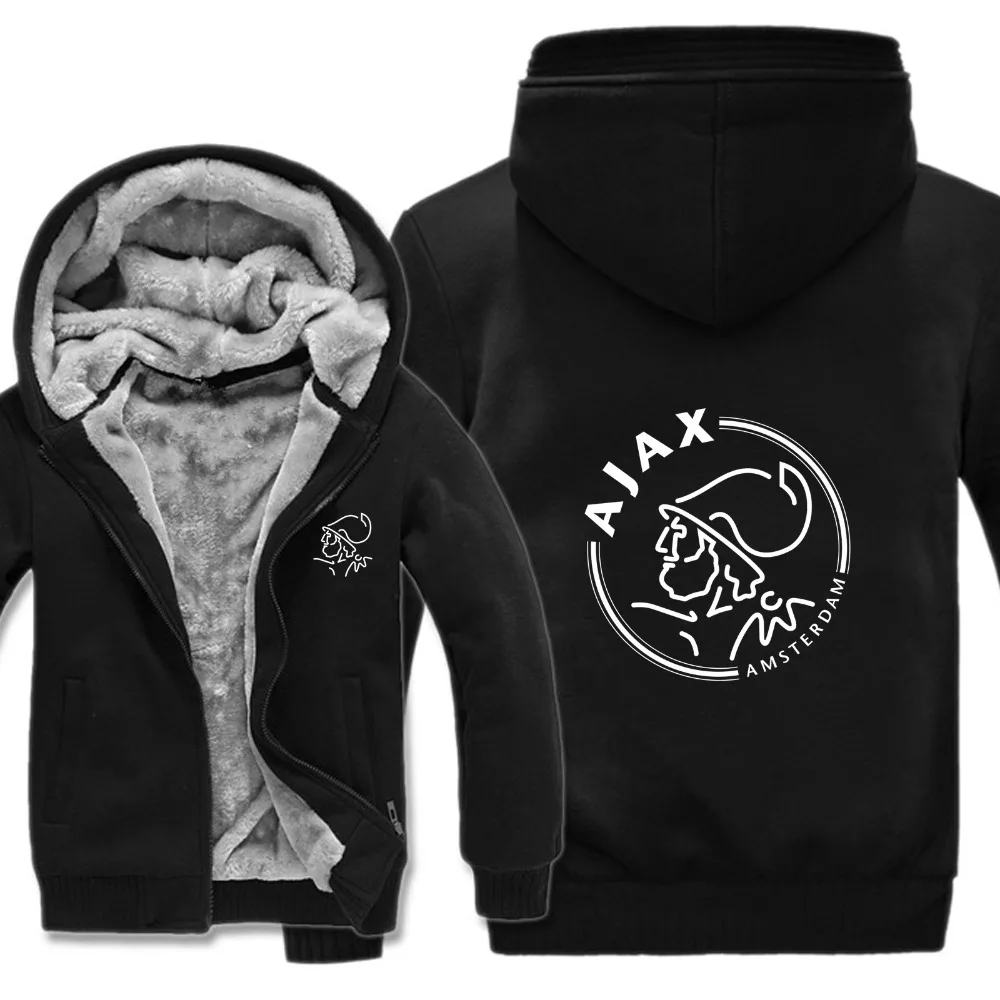 TANG большие размеры 5XL мужские толстовки Ajax толстовки куртка зимний мужской пуловер Мужское пальто повседневная шерстяная подкладка флисовые толстовки