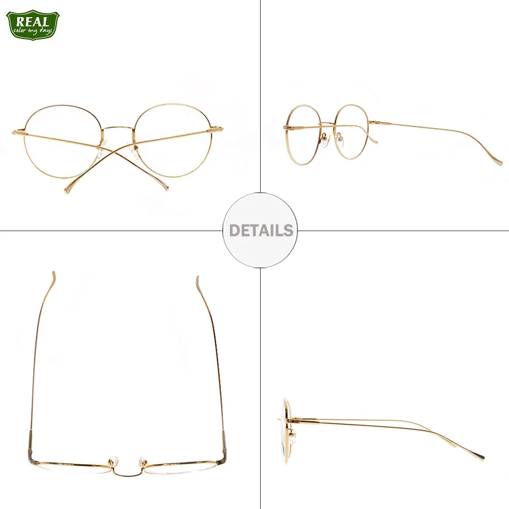 2019 модная Ретро стиль оптическая оправа из нержавеющей стали унисекс круглые