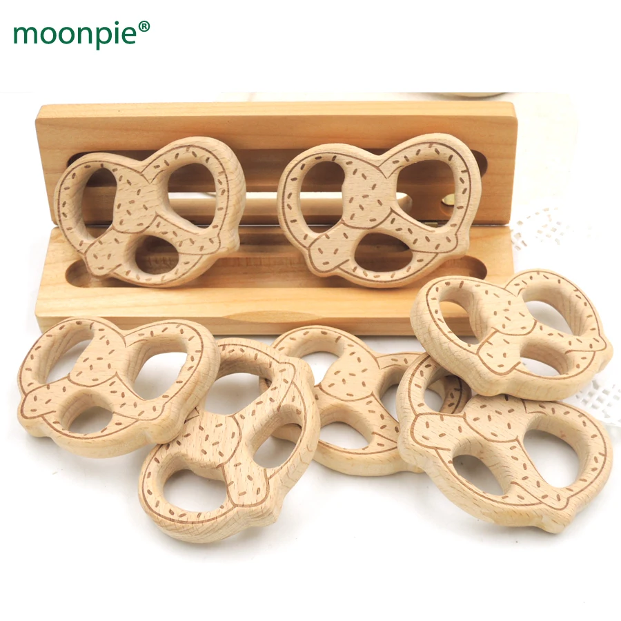 10 шт. деревянные печенья прорезыватели жевательные игрушки для кормления