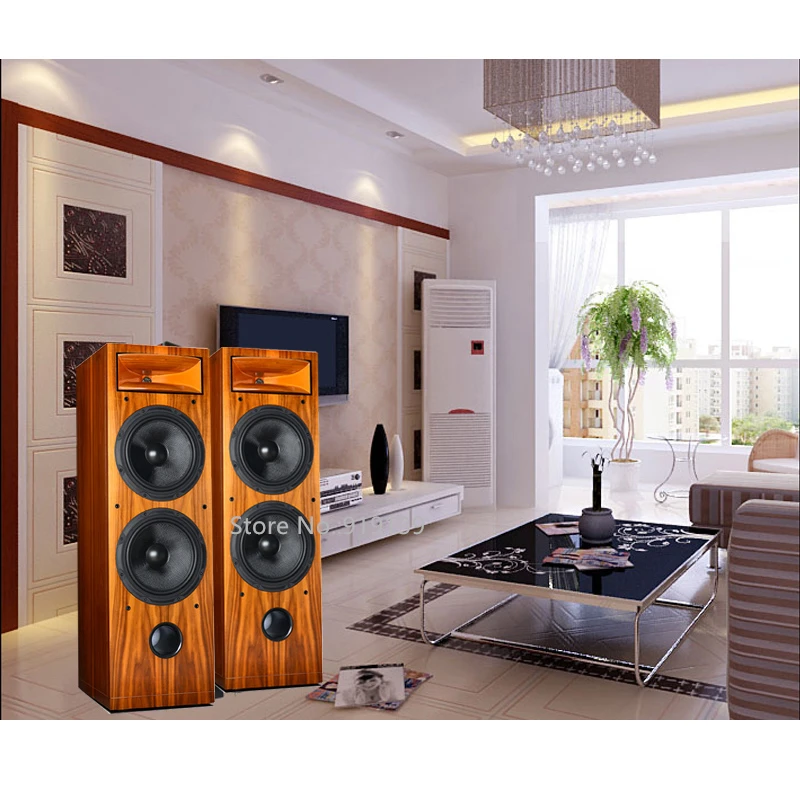 Высококачественная система домашнего кинотеатра деревянный основной динамик