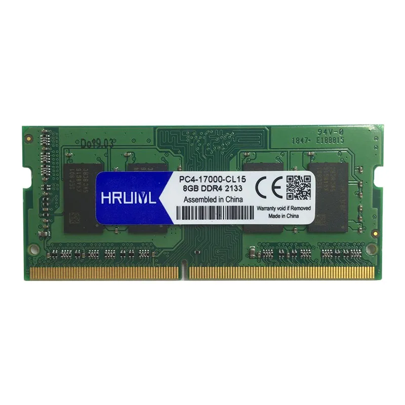 Оперативная память HRUIYL для ноутбука DDR4 4 ГБ 8 16 2133 МГц PC4 17000 DDR Гб 260 контактов