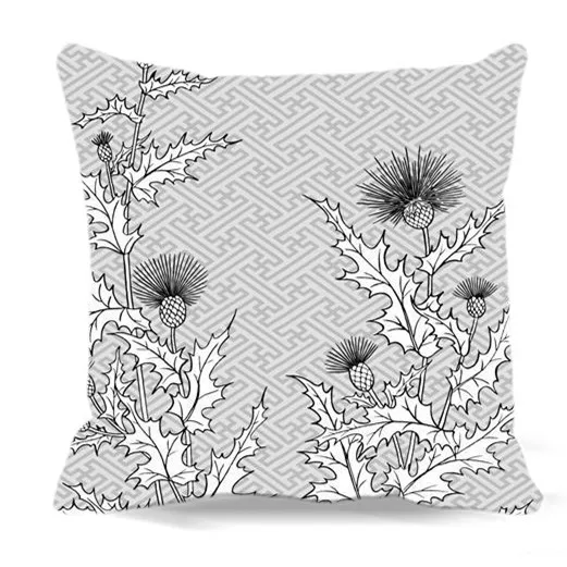 

Квадратная наволочка из хлопка и полиэстера с принтом, декоративный серый фон, белая Фотоподушка, наволочка, домашний диван, автомобильное ...