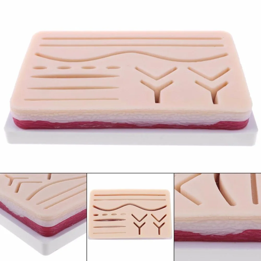 3-Layer Suture Practice Pad Medical surgical Training Kit de Set |