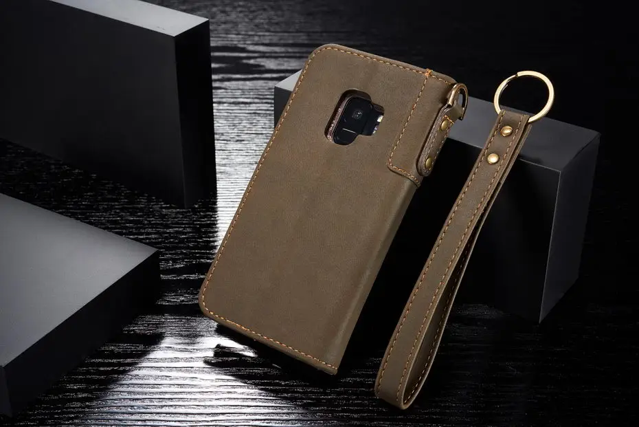Чехол Desyner из натуральной кожи для samsung galaxy S9 S9 Plus, чехол для Galasy S9, Модный Магнитный кошелек со слотом для карт, сумка для телефона