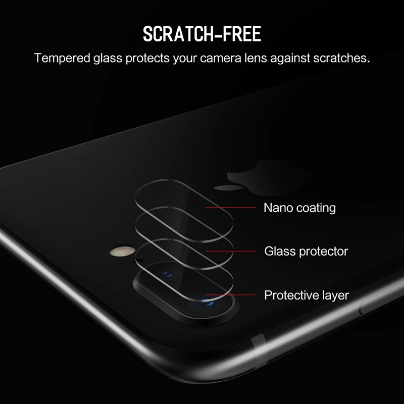 ROCK 0 15 мм 2 шт прозрачная камера объектив стекло для iPhone 7 7plus 8 плюс протектор