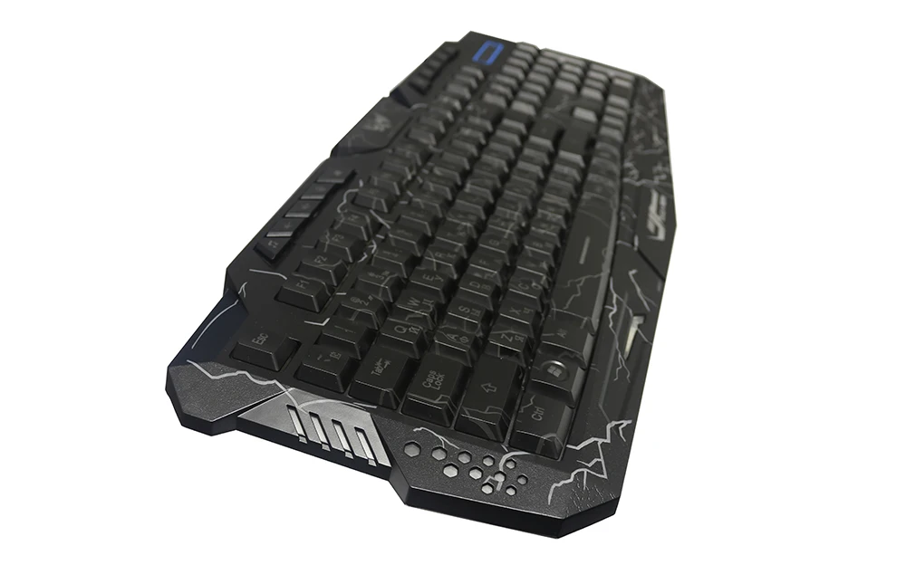 Dggr M200 игровая клавиатура на русском и английском, 104 ключ трещины 3-Цвет дыхание подсветкой USB Проводная Цвет Фул игровая клавиатура для портативных ПК