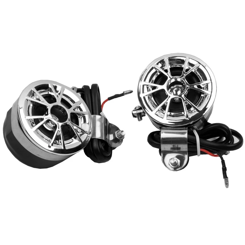 Мотоциклетная звуковая система крепление на руль 2 колонки Fm радио аудио Mp3