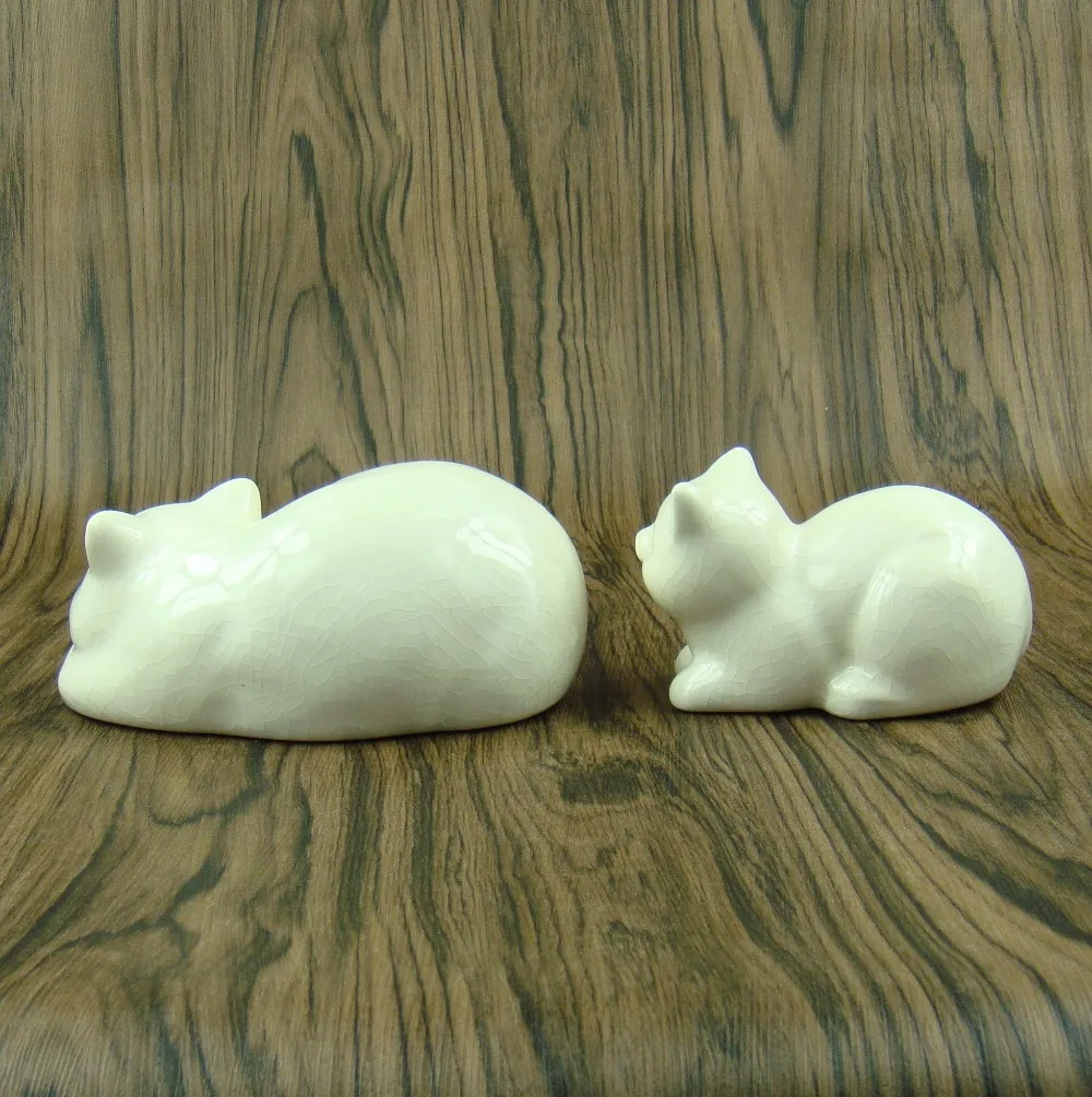 Фарфоровые котята декоративные статуэтки Бытовая керамика Kitty миниатюрные