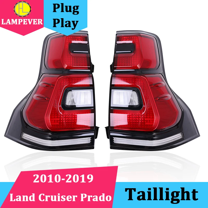 Автомобильный Стайлинг задние фонари в сборе для Land Cruiser Prado задний фонарь 2010-2019