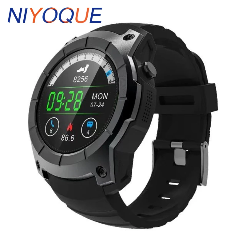 NIYOQUE S958 gps Смарт-часы спортивные водонепроницаемые монитор сердечного ритма циферблат вызов 2G sim-карта Все совместимые умные часы для Android IOS