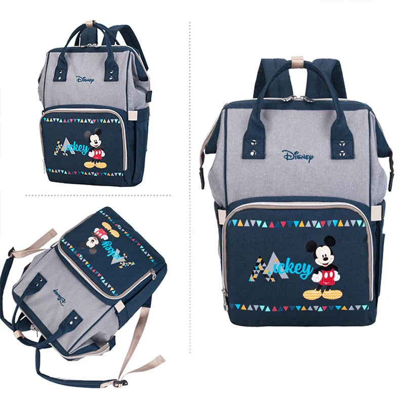 Disney Микки и Минни Маус сумки для подгузников Сумка для детской коляски путешествия рюкзак большой ёмкость Мумия средства ухода за кожей будущих мам