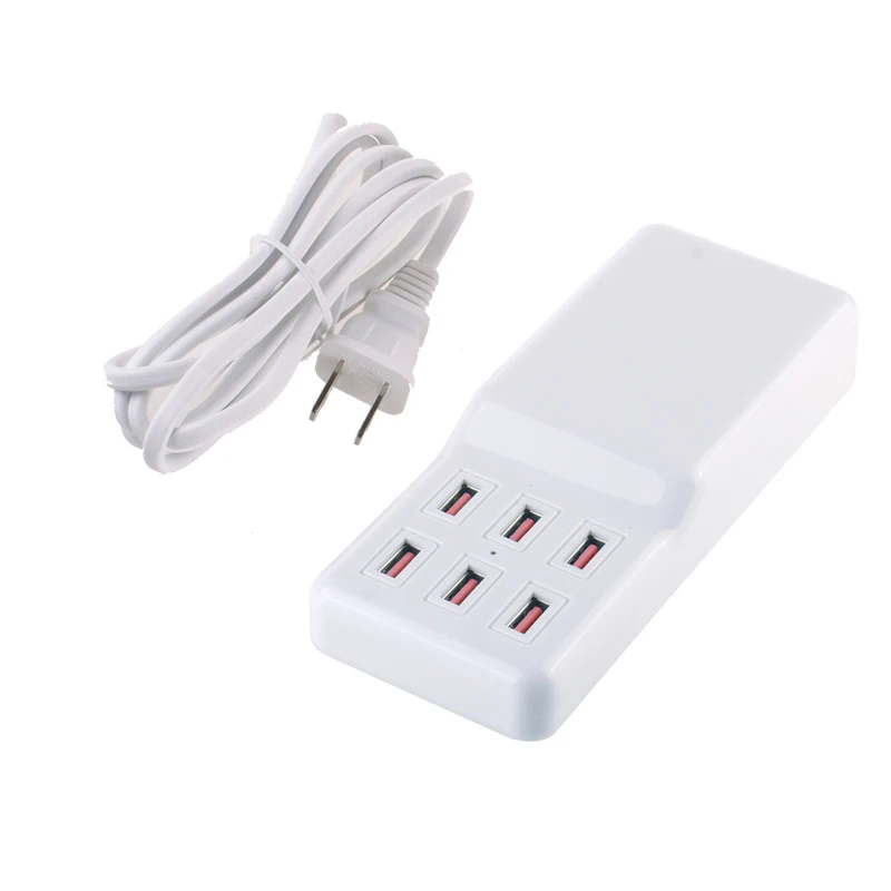 Мульти порт USB зарядное устройство концентратор Быстрая зарядка розетка 6 портов