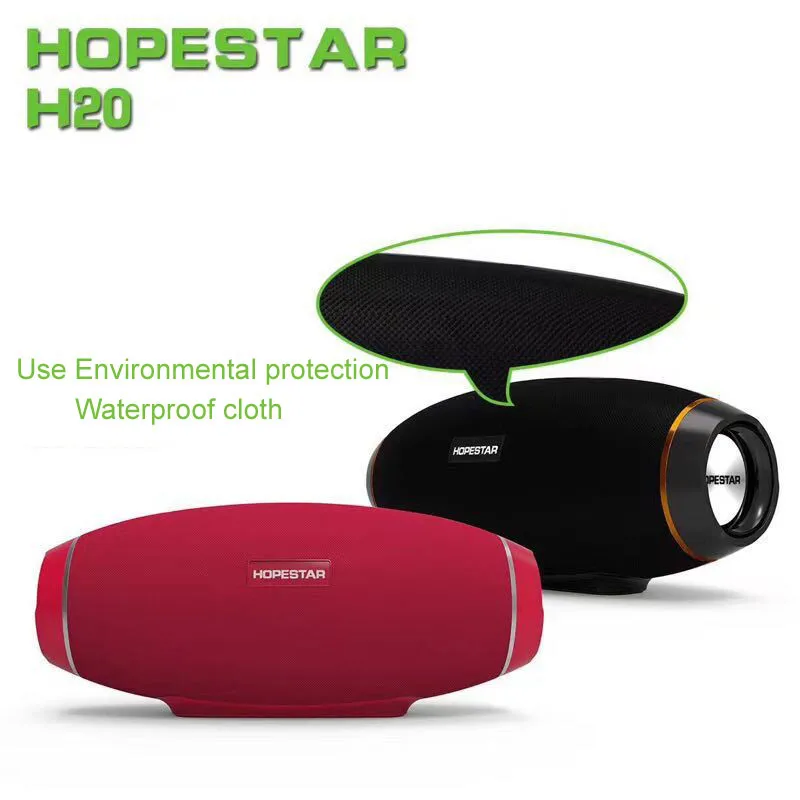 HOPESTAR H20 регби Bluetooth Колонка Беспроводная портативная Мини водонепроницаемая мега бас стерео наружный сабвуфер TF USB
