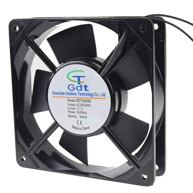 Вентилятор охлаждения ПК 20 шт./лот GDT 220 в 240 В 2 контакта 120*120x25 мм 120 мм|pc cooling fan|cooling