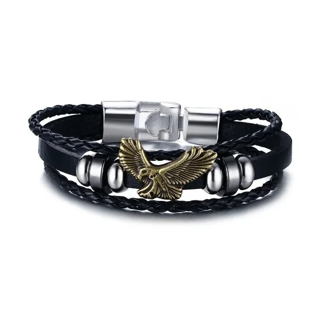 Lateefah модный винтажный mannen кожаный браслет Speelkaarten Raja Vegas Шарм многослойный Gevlochten Vrouwen Pulseira Masculina - Окраска металла: C