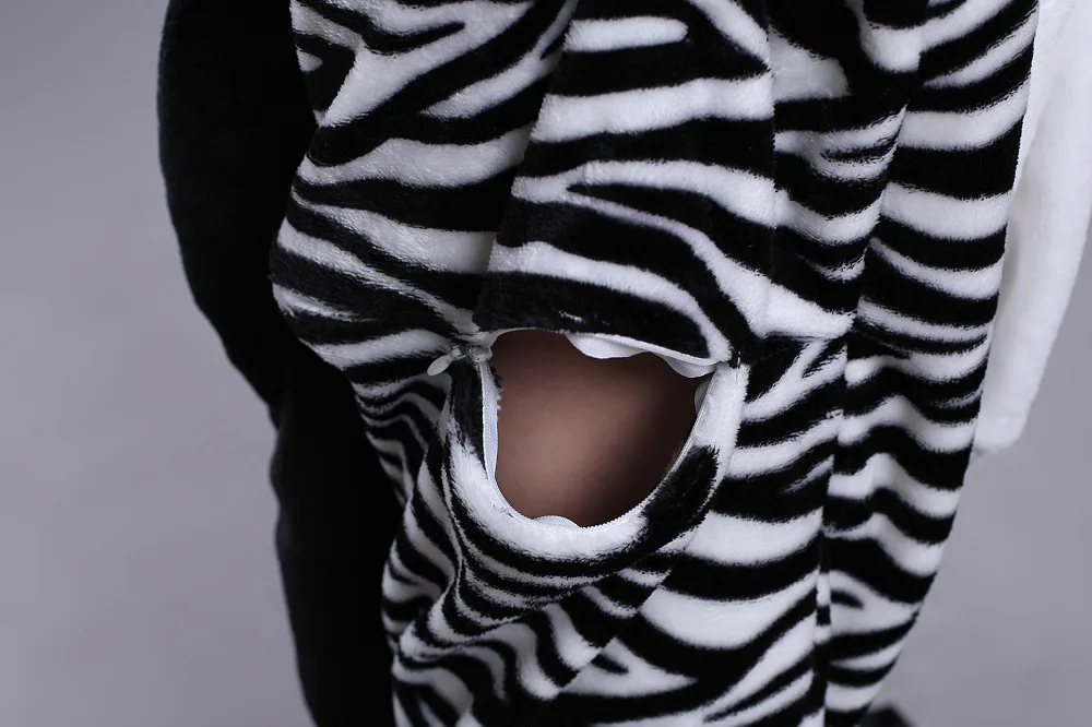 2018 Adult Cartoon Zodiac Zebra Onesie Pajamas Kigurumi Sleepsuit Unisex Animal Onesies Costumes Sleepwear Cosplay | Тематическая