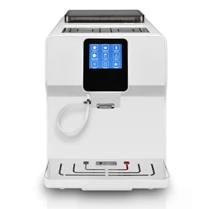Полностью автоматическая кофемашина 220 В с сенсорным экраном cappucinno ,latte, эспрессо, кофемашина для кафе, коммерческая и офисная кофемашина