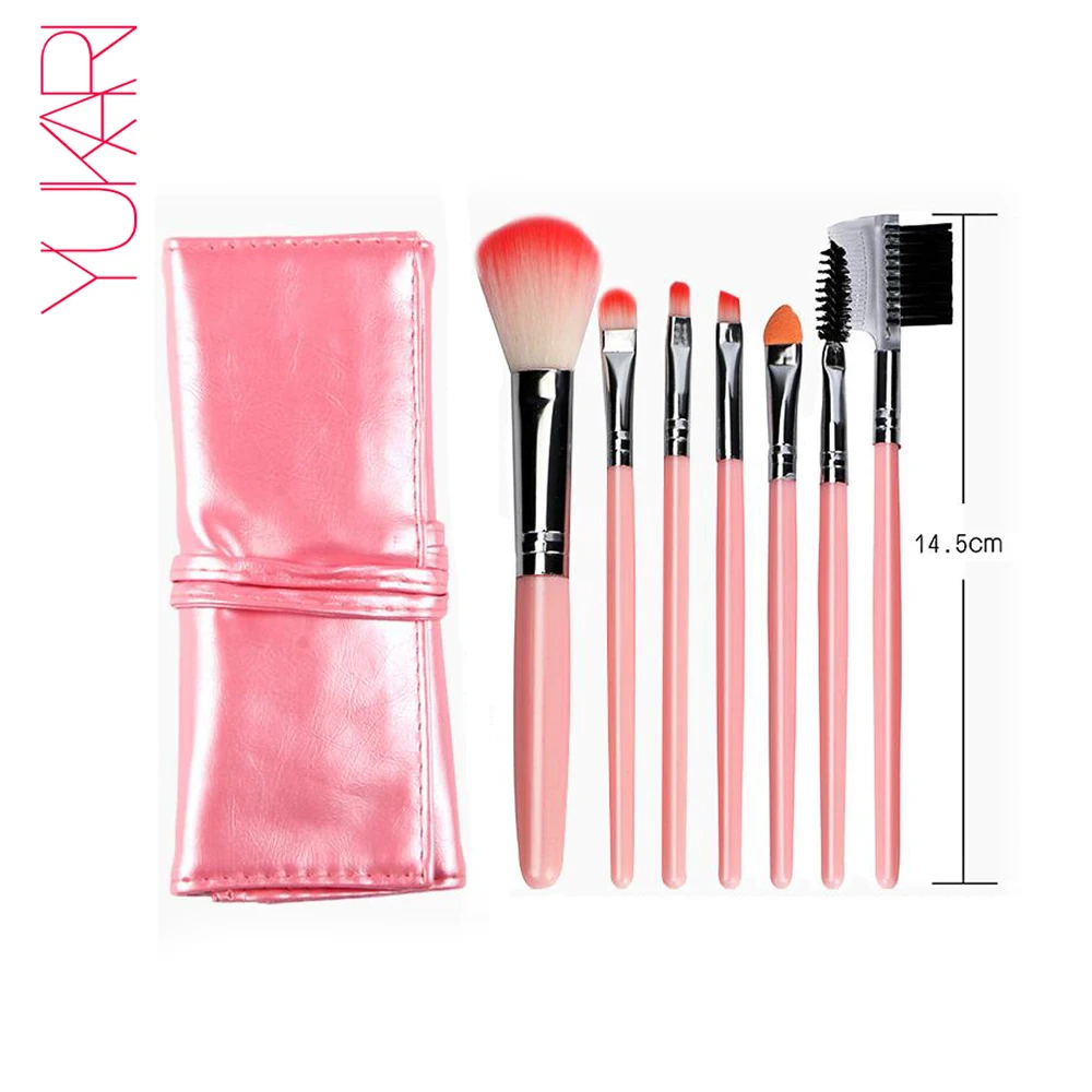 Набор кистей для макияжа YUKARI 7 шт. сумки kwasten eye lips бровей румяна начинающих набор