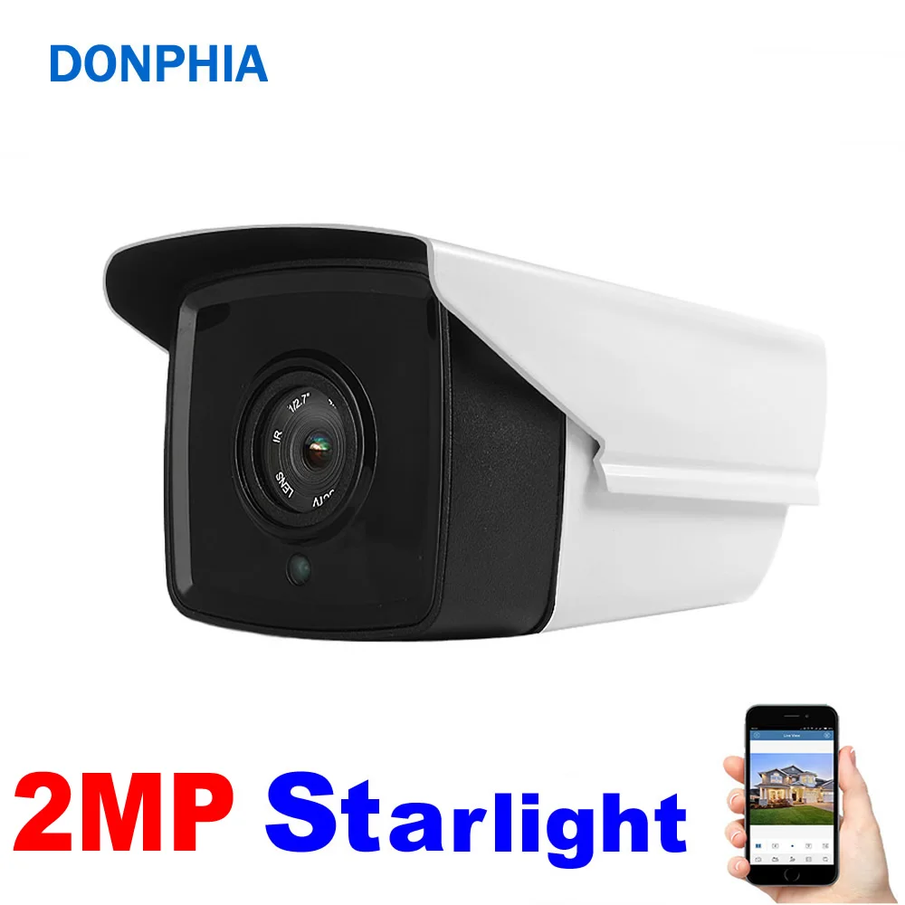 IP камера Starlight 1080P 2 МП водонепроницаемая с датчиком движения|Камеры