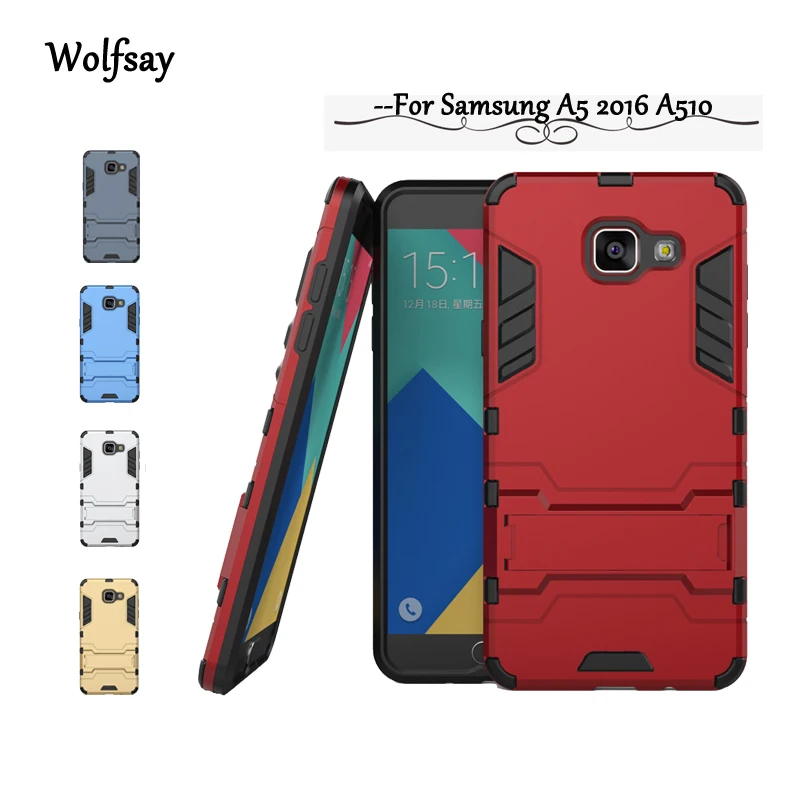 Чехол Wolfsay для Samsung Galaxy A5 2016 тонкий резиновый чехол с роботом A510|for samsung galaxy|rubber casecase