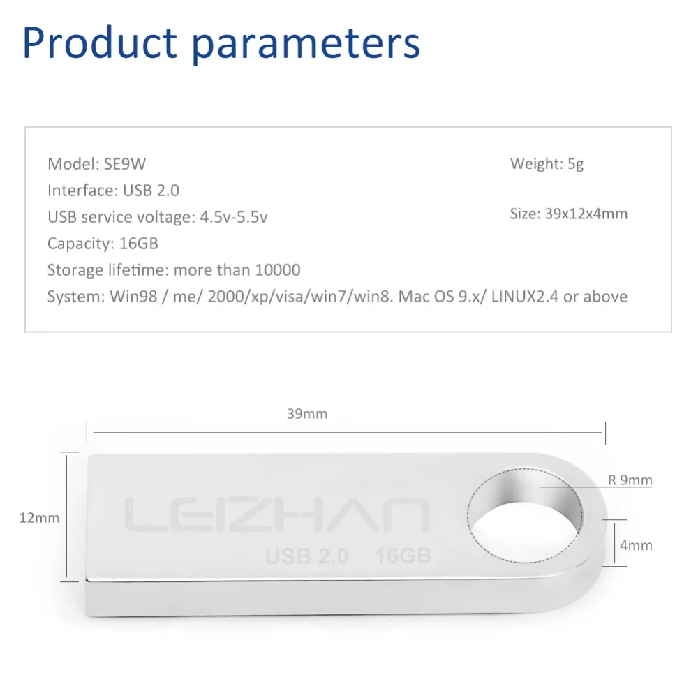 LEIZHAN SE 9 флеш накопитель USB 4 ГБ 8 16 32 64 ГБ|USB флэш-накопители| |