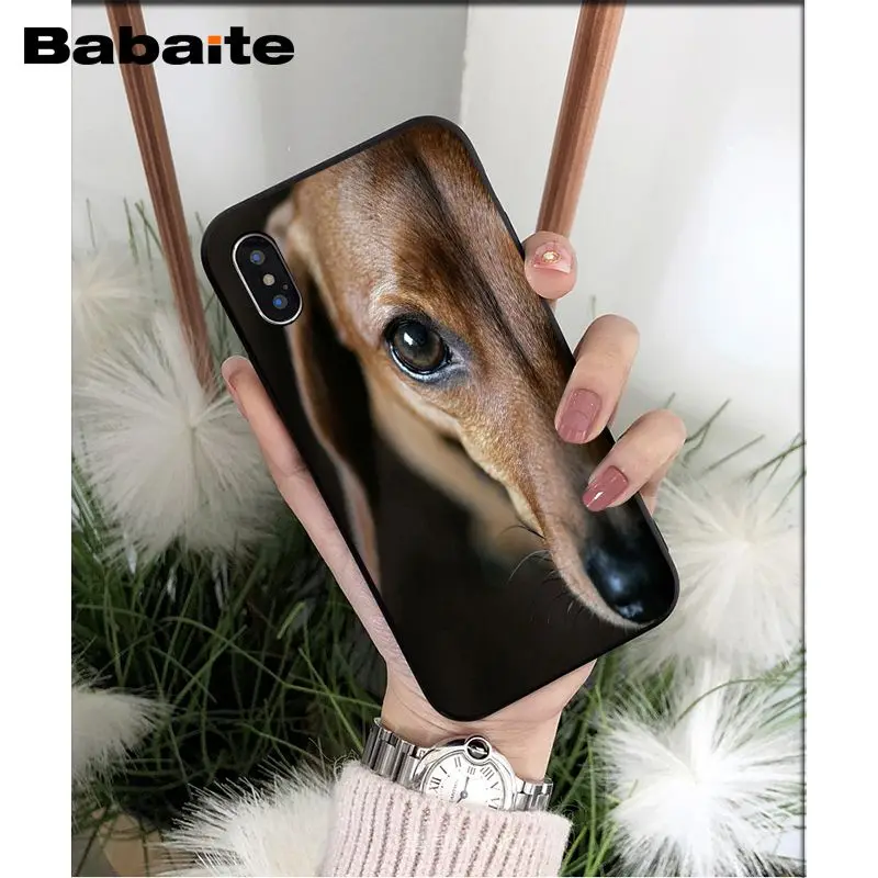 Babaite Такса Собаки красивые аксессуары типа сделай сам для телефона чехол Apple iPhone 8