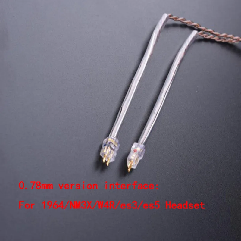 SHELKEE аудио кабель замена кабель обновления 0,78 мм mmcx интерфейс для shure weston Audio-Technica, ATH 1964 ie80 tf10 im50 ue18 - Цвет: 0.78mm version
