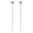 Женские серьги с зеленым опалом, серьги с кисточками, подарочные украшения, SAE50