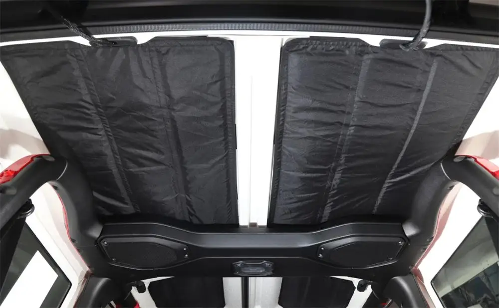 Hardtop Звукоизоляционная изоляция для Jeep Wrangler JL 2/4, изоляция дверей, хлопок, аксессуары для салона автомобиля, черный цвет, 4 шт