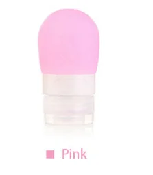 Pink S Мода конфеты цвет силиконовые бутылки путешествия косметический шампунь лосьон контейнер CN - Цвет: Pink S