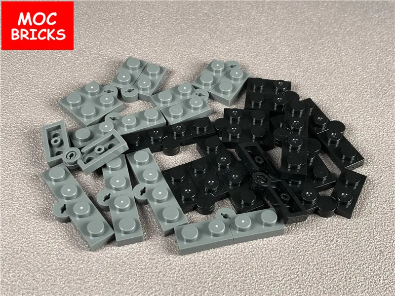 10 шт./лот MOC кирпичи шарнирная пластина 1x4 поворотный верх/основание подходит для