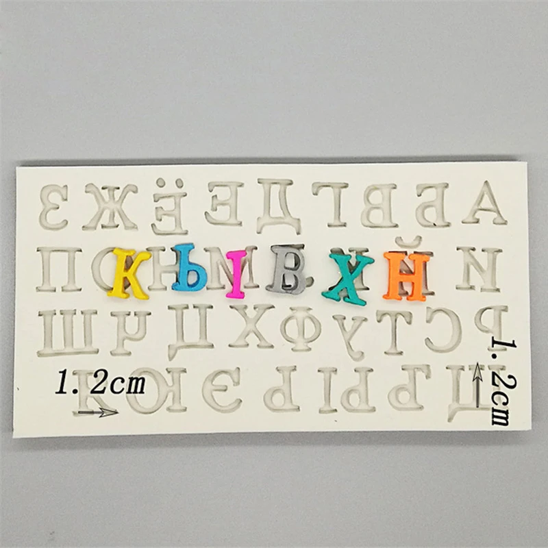 Новинка 2019 3D русские алфавиты буквы цифры Силиконовые формы для помадки
