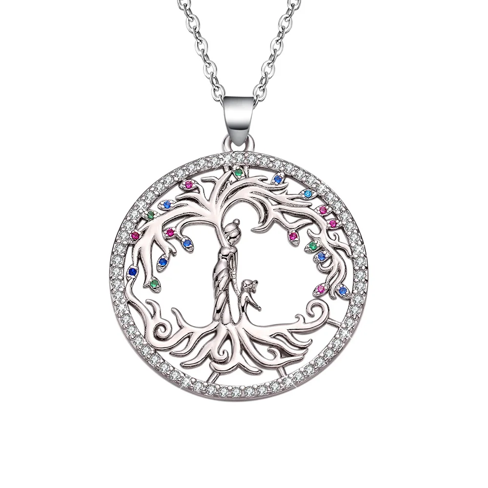 

Mother Daughter Necklace Tree of Life Pendant Necklace 1st Mother's Day Gift Women Jewelry Unique Charm Mom Birthday Gifts