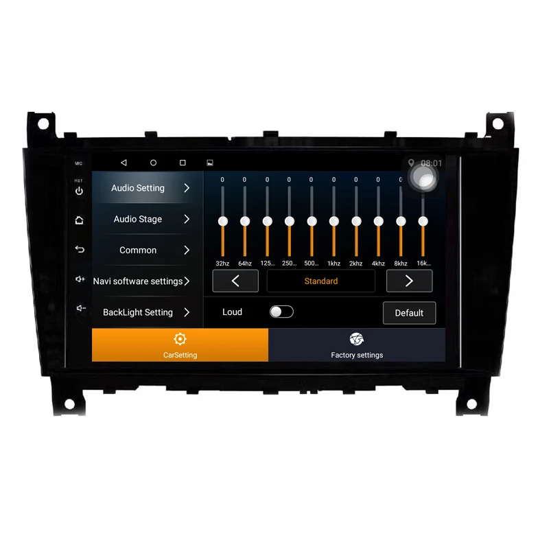 Четырехъядерный 1G RAM Android 9 1 автомобильный DVD для Mercedes Benz C Class W203 CLK W209 CLS W219 радио CD