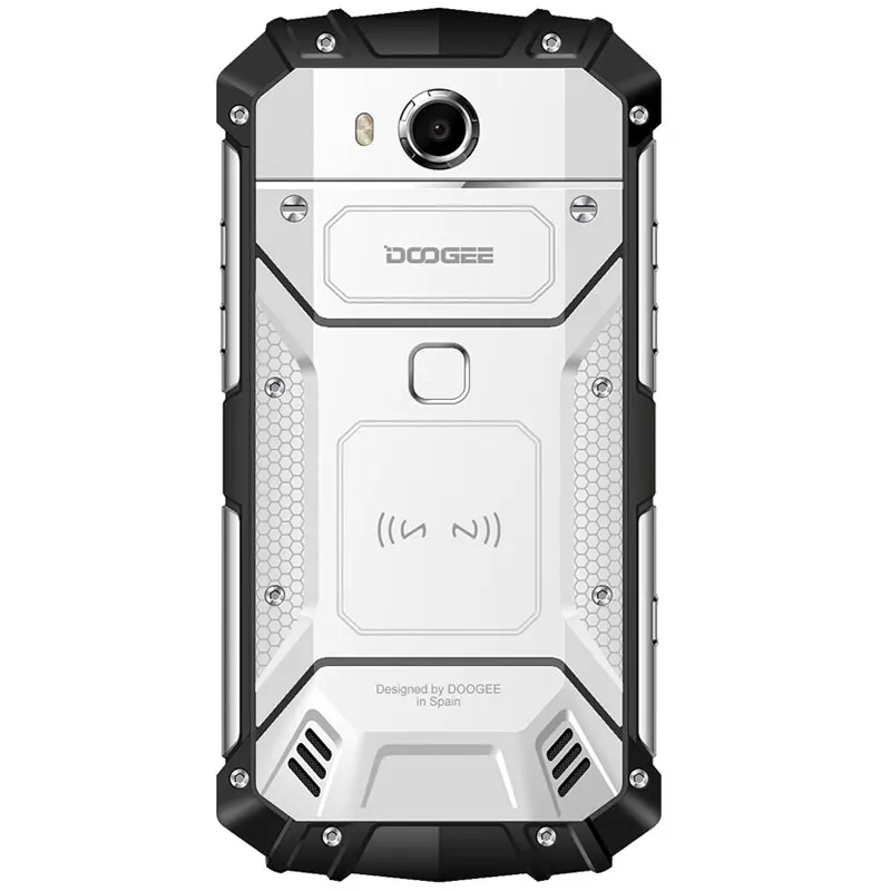 DOOGEE S60 Lite IP68 водонепроницаемый сотовый телефон 5," 4 Гб ОЗУ 32 Гб ПЗУ MTK6750T Восьмиядерный Android 7,0 беспроводной зарядки смартфонов - Цвет: Серебристый