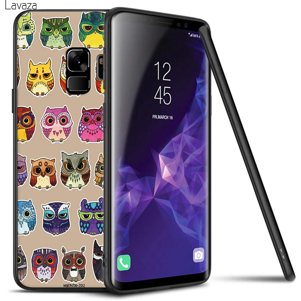Lavaza Animal Owl Soft TPU Case Cover for Samsung Galaxy S8 S9 S10 Plus S10e A6 A8 A9 J6 2018 Silicone Cases | Мобильные телефоны и