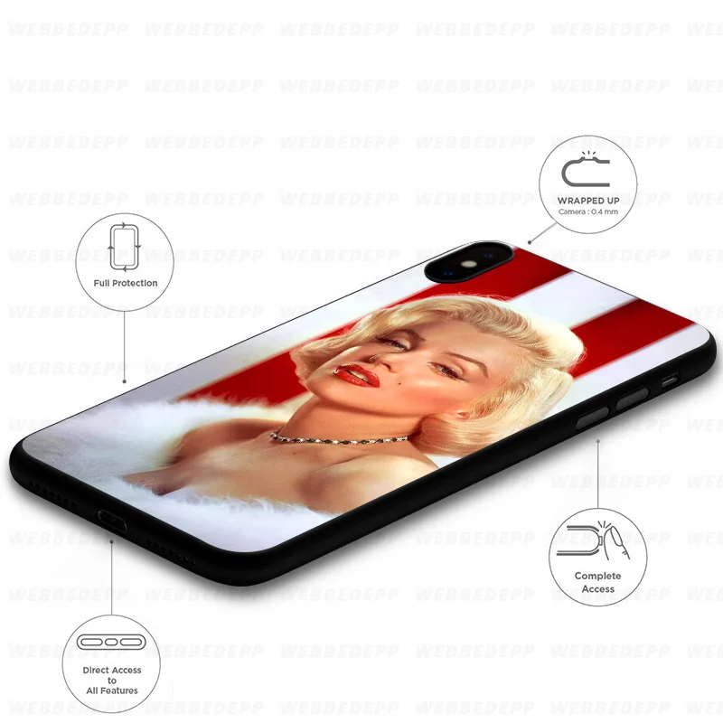 WEBBEDEPP Мэрилин Монро сексуальный мягкий чехол для Samsung Galaxy S10 S10e S9 S8 Plus S7 S6 Edge &amp J6 2018