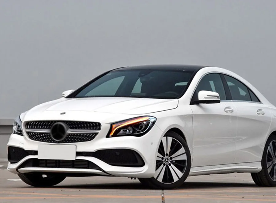 2 шт. светодиодный головной светильник s для Benz CLA- Автомобильный светодиодный светильник s двойные ксеноновые линзы автомобильные аксессуары дневные ходовые огни противотуманный светильник