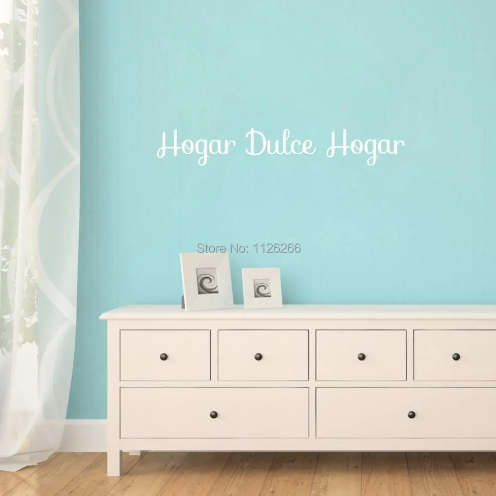 Hogar Dulce Hogar Наклейки на стены испанский Sweet Home Котировки Виниловые Наклейки для декора для дома