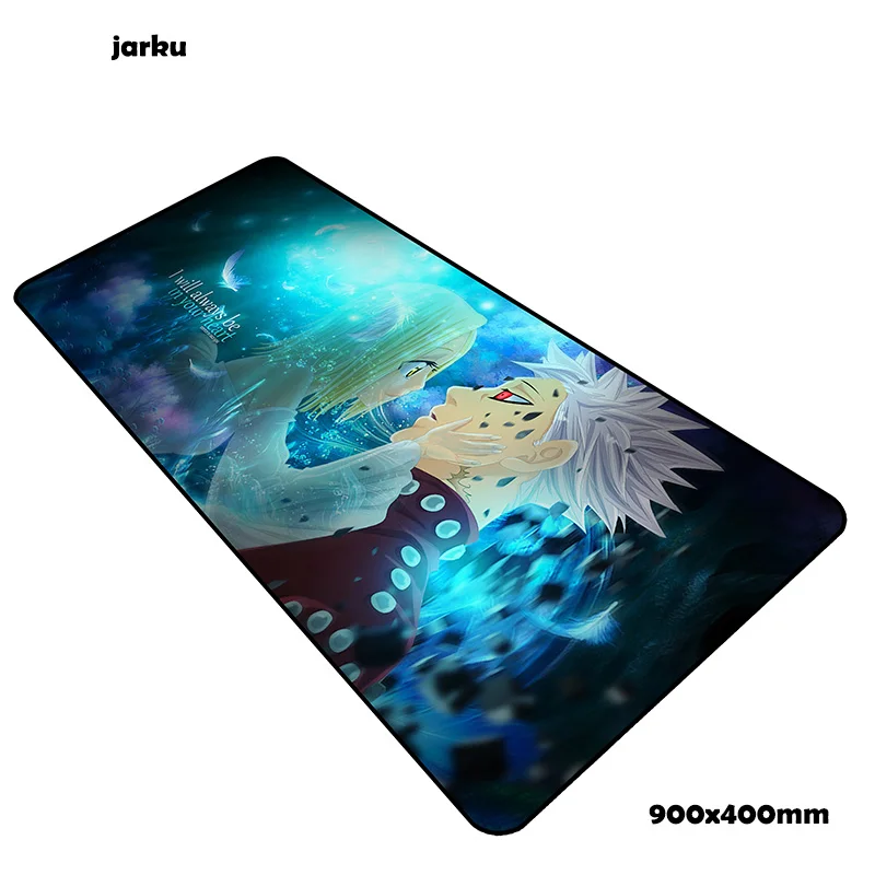 Nanatsu no taizai коврик для мыши 900x400 мм коврики для мыши ноутбук игровой коврик для мыши геймер эргономичный персонализированные коврики для мыши Клавиатура ПК pad