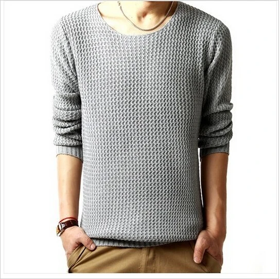 Лидер продаж 2015 пуловер свитер для мужчин с круглым вырезом весенний