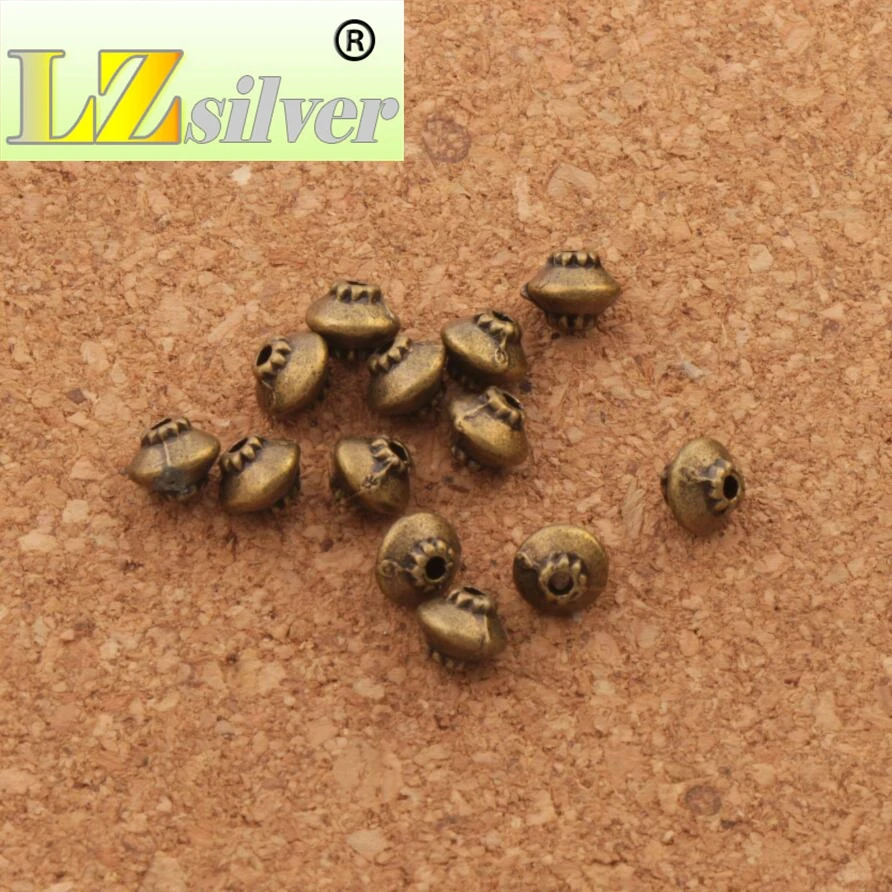 Блюдце из бисера Rondelle бусины разделители для ювелирных изделий Выводы L691 92 шт. 4 3x5