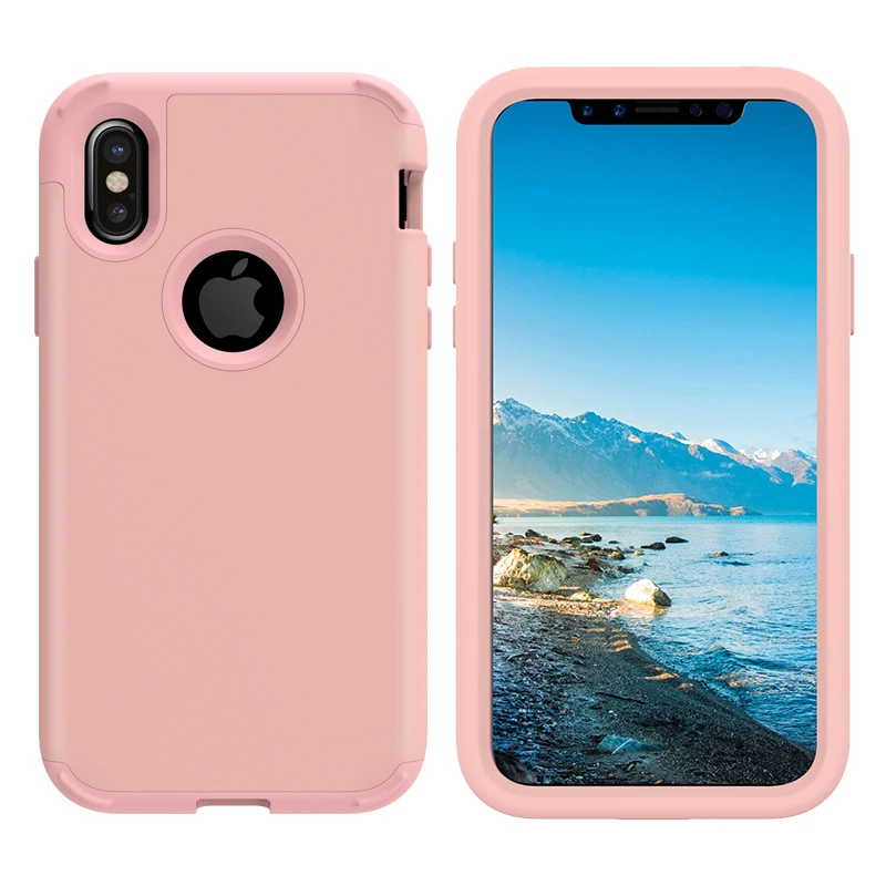 Чехол для iPhone X 10 Силиконовый ТПУ ПК Гибридный сверхпрочный защитный чехол