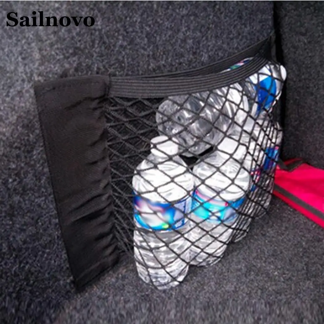 Sailnovo автомобильное заднее сиденье багажника эластичная Сетчатая Сумка для
