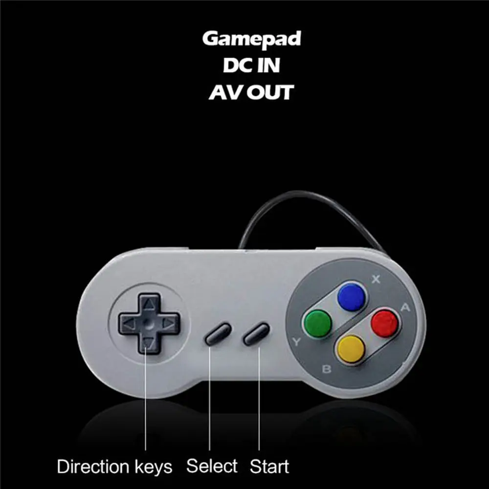 Сменная игровая консоль SNES Super NES Mini TV HDMI/AV встроенный 621 контроллер игрового