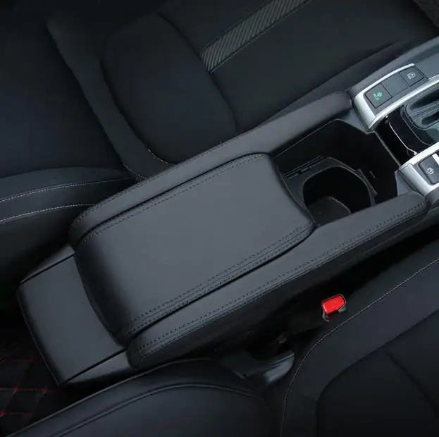 Автомобильная консоль подлокотник коробка кожаный чехол Pad центральный ящик для